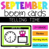 Telling Time to the Half Hour Boom Cards 2nd Grade Digital