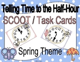 Telling Time to the Half Hour Spring Clock Scoot