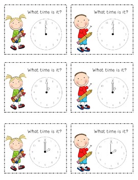 Telling Time to the Hour Activity Set by K-3 Connection | TpT