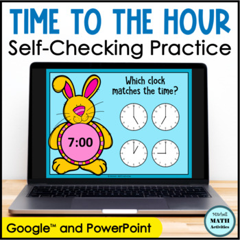 Preview of Telling Time to the Hour Digital Practice