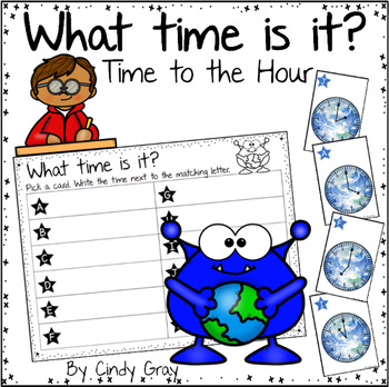Preview of Telling Time to the Hour ~ Earth Day