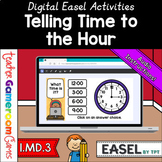 Telling Time to the Hour Easel Activity