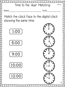 Telling Time to the Hour & Half-Hour by Brandy Shoemaker | TpT