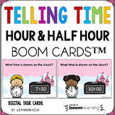Telling Time to the Hour & Half Hour Boom Cards™ Kindergar