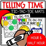 Telling Time to the Hour Half Hour TicTacToe Game Activities