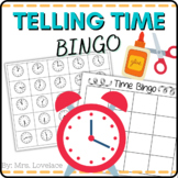 Telling Time to the Hour Half Hour and 15 minutes BINGO