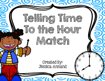 Preview of Telling Time to the Hour Match