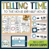 Telling Time to the Hour and Half Hour | Worksheets and Bo