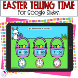 Telling Time - Hour and Half Hour - Easter Math - Google Slides™