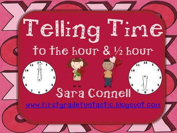 Preview of Telling Time to the Hour and Half Hour Freebie