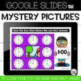 Telling Time to the Hour and Half Hour Google Slides™ Myst