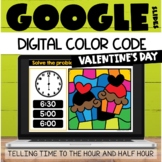 Telling Time to the Hour and Half Hour Google Slides Valen