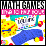 Telling Time to the Hour and Half Hour Math Games