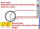 Telling Time to the Hour and Half Hour (Promethean Flipchart)