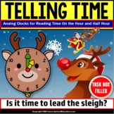 Telling Time to the Hour and Half Hour | Task Box Filler f