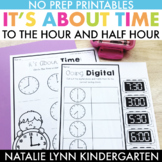 Telling Time to the Hour and Half-Hour Worksheets