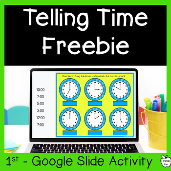 Preview of Telling Time to the Hour for Google Slides