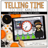 Telling Time to the Minute Boom Cards™- Halloween Theme Di
