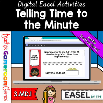 Preview of Telling Time to the Minute Easel Activity