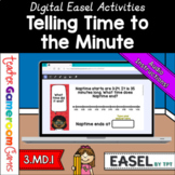Telling Time to the Minute Easel Activity