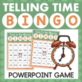 Telling Time to the Minute Reading a Clock BINGO for Power