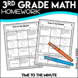 Telling Time to the Minute Practice Worksheets