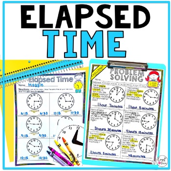 elapsed time word problems worksheets 3rd grade teaching resources tpt