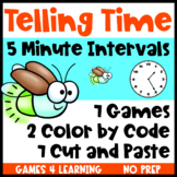 Telling Time to the Nearest 5 Minute Games, Worksheets, Co