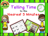 Telling Time to the Nearest 5 Minutes - Easter