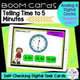 Telling Time to the Nearest 5 Minutes BOOM™ Cards 2.MD.7
