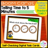 Telling Time to the Nearest 5 Minutes Fall BOOM™ Cards 2.MD.7