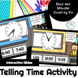 Telling Time to the Nearest 5 Minutes - Interactive Slides