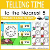 Telling Time to the Nearest 5 Minutes - Telling Time Task Cards