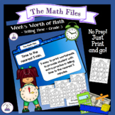 Telling Time to the Nearest 5 Minutes - Week's Worth of Math