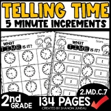 Telling Time to the Nearest 5 Minutes Worksheets | Math Re