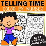 Telling Time to the Nearest 5 Minutes and Quarter Hour Col