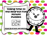 Telling Time to the Nearest Five Minute Puzzles