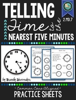 Preview of Telling Time to the Nearest Five Minutes