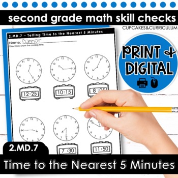 Preview of Telling Time to the Nearest Five Minutes Worksheets | Telling Time Worksheets