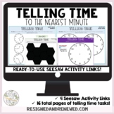 Telling Time to the Nearest Minute Activity