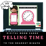 Telling Time to the Nearest Minute-Boom Cards-Distance learning