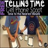 Telling Time to the Nearest Minute Cell Phone Game Freebie