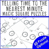 Telling Time to the Nearest Minute Math Center Game Activity