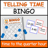 Telling Time to the Quarter Hour BINGO GAME | ¿Qué hora es? Bingo