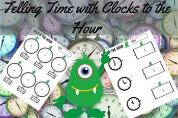 Preview of Telling Time with Clocks to the Hour