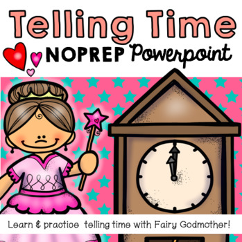 Preview of Cinderella Telling Time Powerpoint (Interactive, No-prep PPT)