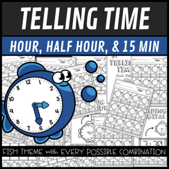 Preview of Telling Time with Reading and Converting Analogue and Digital Clock Worksheets