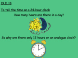 Telling the Time 24 hrs - Notebooks (4 lessons)