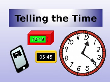 Preview of Fun & Interactive Introduction to Telling the Time & Clocks PowerPoint
