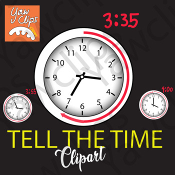 Preview of Time Clipart, Read the Clock